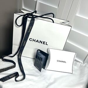 New Chanel Luxury Gift packaging set with Chanel Travel size Noir Mascara
